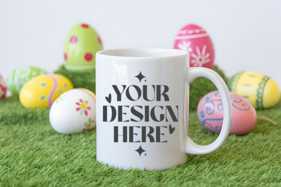 11oz White Mug Mockup, Easter Mockups: A Versatile Tool for Print-on-Demand Creators