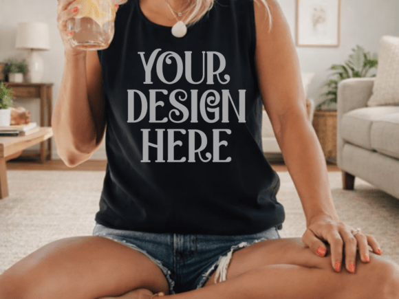 Black Comfort Colors 9360 Mockup: Bring Your Product to Life with Realistic Style