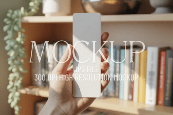 Blank Bookmark Mockup