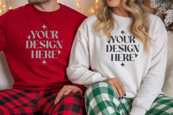 Christmas Gildan 18000 Sweatshirt Couple