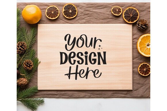 Christmas Kitchen Cutting Board Mockup: A Designer's Guide to Holiday Product Presentation