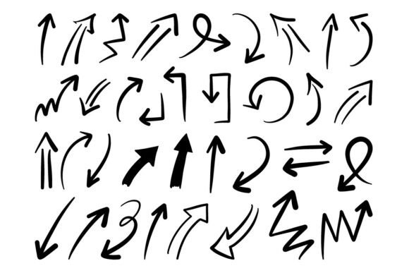 Doodle Arrow Set Hand Drawn Icon SVG: A Versatile Tool for Modern Design