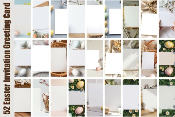 Easter Invitation Greeting Card Mockups: A Versatile Tool for Creative Professionals