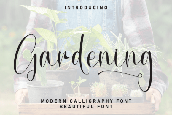 Gardening and Romancing the Ordinary with a Handcrafted Display Font