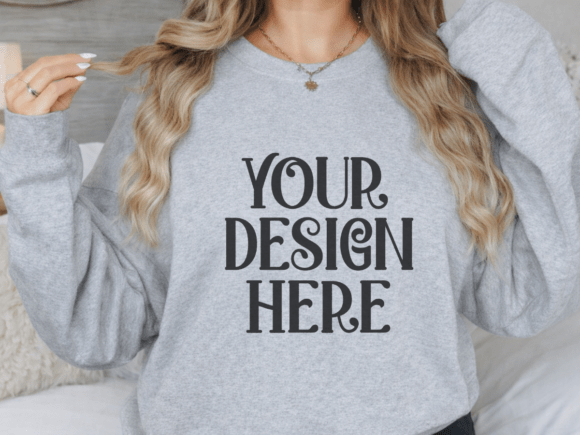 Gildan Sweatshirt Crewneck Mockup 16: A Designer’s Tool for Natural, Professional Product Displays