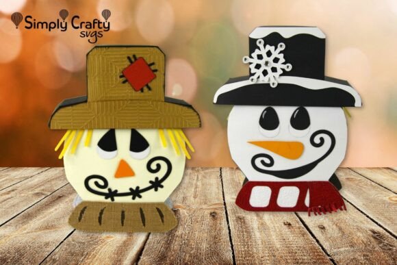 Reversible Scarecrow Snowman SVG: A Versatile Decor Solution for Every Season