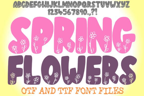 Spring Flowers Font