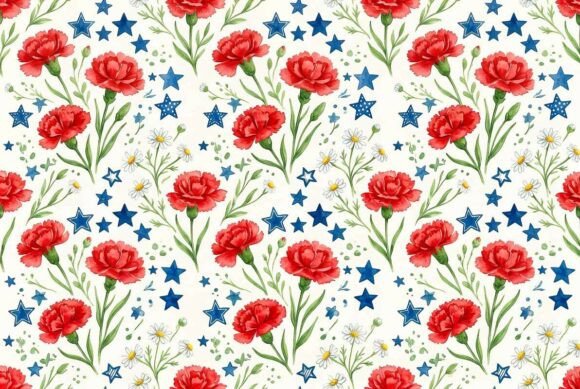 Watercolor Pattern Memorial Day: A Vibrant Tribute to Remembrance